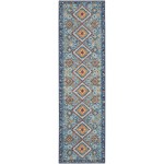 Nourison Passion PSN47 Runner Rug, Blue/Multicolor, 2'2" x 7'6"