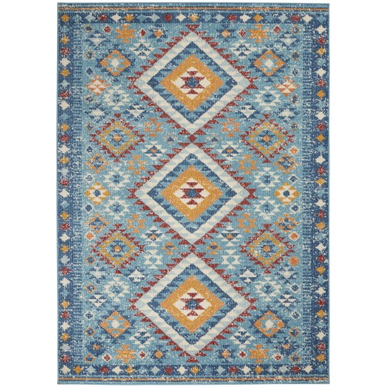 Nourison Passion PSN47 Area Rug, Blue/Multicolor, 3'9" x 5'9"