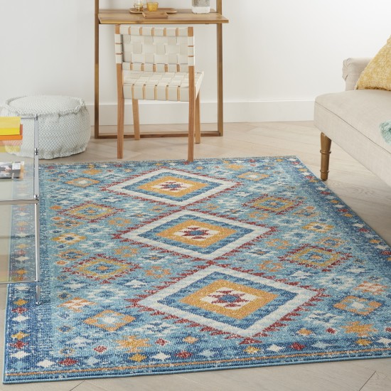 Nourison Passion PSN47 Area Rug, Blue/Multicolor, 3'9" x 5'9"