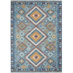 Nourison Passion PSN47 Area Rug, Blue/Multicolor, 5'3" x 7'3"