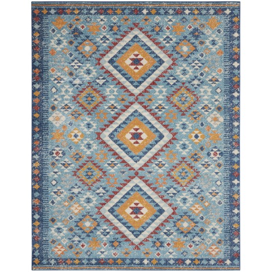 Nourison Passion PSN47 Area Rug, Blue/Multicolor, 8' x 10'