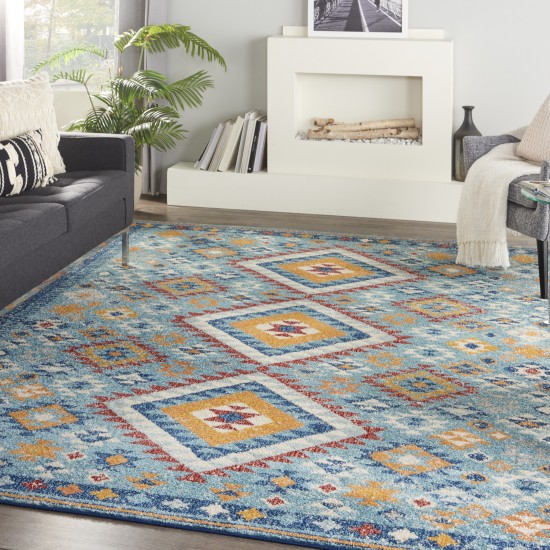 Nourison Passion PSN47 Area Rug, Blue/Multicolor, 8' x 10'