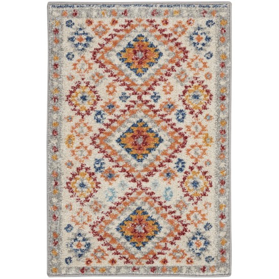 Nourison Passion PSN47 Area Rug, Ivory/Multicolor, 1'10" x 2'10"