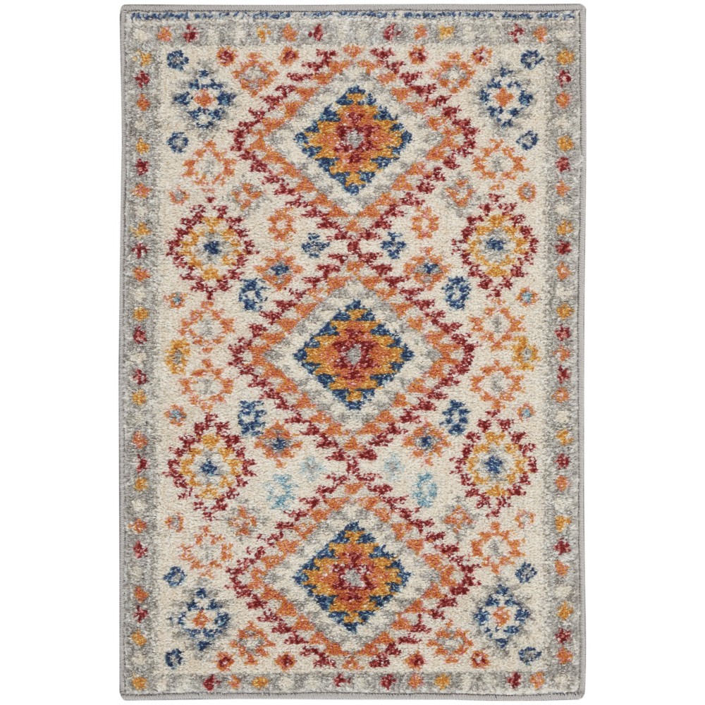 Nourison Passion PSN47 Area Rug, Ivory/Multicolor, 1'10" x 2'10"