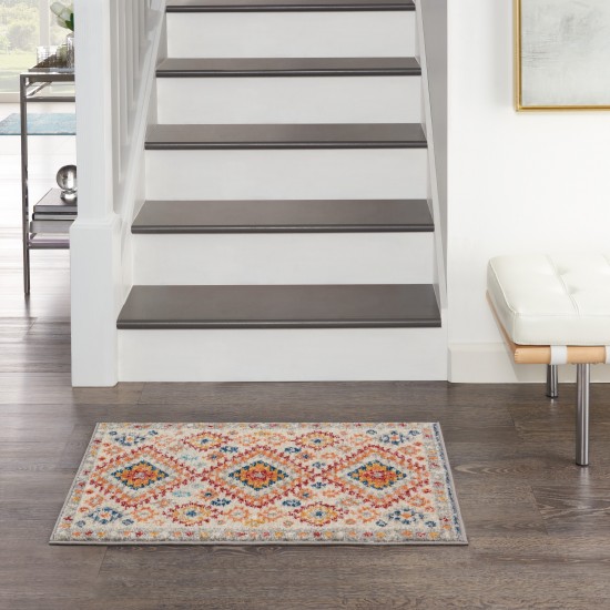 Nourison Passion PSN47 Area Rug, Ivory/Multicolor, 1'10" x 2'10"