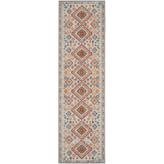 Nourison Passion PSN47 Runner Rug, Ivory/Multicolor, 2'2" x 7'6"