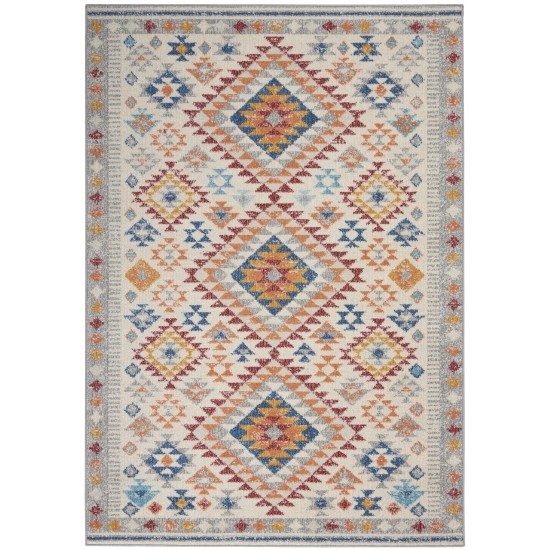 Nourison Passion PSN47 Area Rug, Ivory/Multicolor, 3'9" x 5'9"