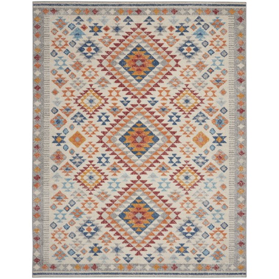 Nourison Passion PSN47 Area Rug, Ivory/Multicolor, 8' x 10'