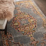 Nourison Passionate PST01 Area Rug, Grey, 3'11" x 5'11"