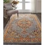 Nourison Passionate PST01 Area Rug, Grey, 5'3" x 7'3"