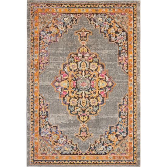 Nourison Passionate PST01 Area Rug, Grey, 6'7" x 9'6"