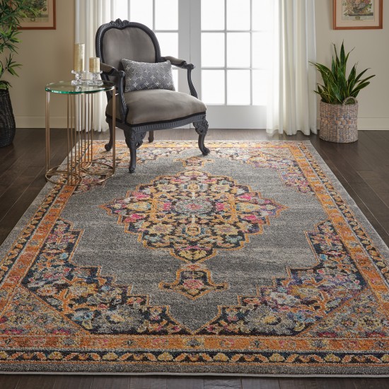 Nourison Passionate PST01 Area Rug, Grey, 6'7" x 9'6"