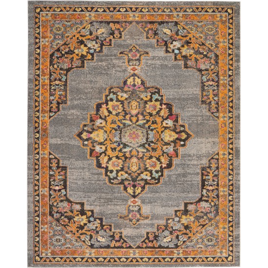 Nourison Passionate PST01 Area Rug, Grey, 7'10" x 10'