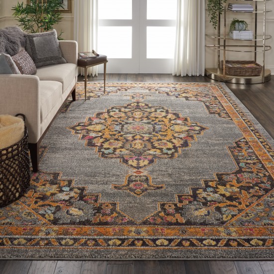 Nourison Passionate PST01 Area Rug, Grey, 7'10" x 10'