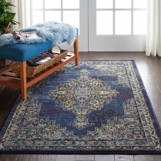 Nourison Passionate PST01 Area Rug, Navy, 3'11" x 5'11"