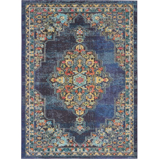 Nourison Passionate PST01 Area Rug, Navy, 5'3" x 7'3"