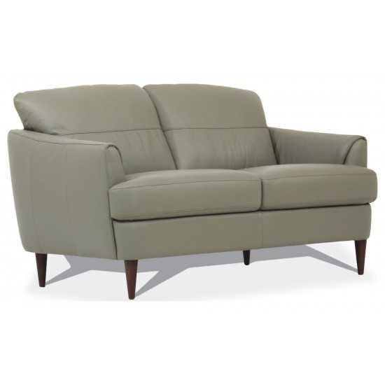 ACME Helena Loveseat, Moss Green Leather