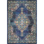 Nourison Passionate PST01 Area Rug, Navy, 6'7" x 9'6"