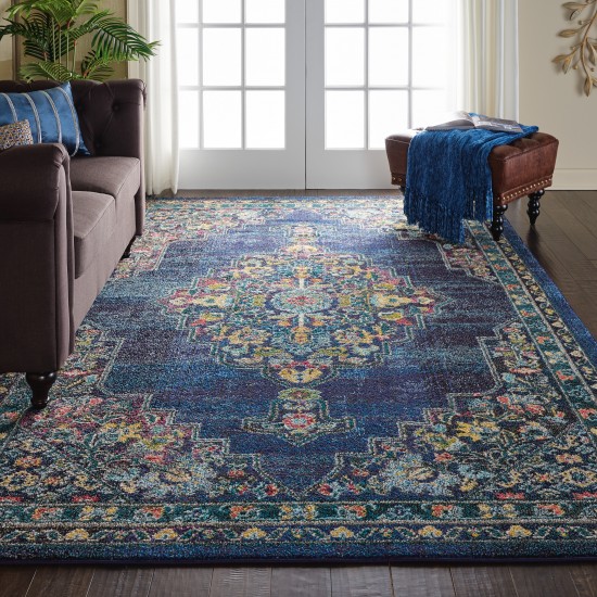 Nourison Passionate PST01 Area Rug, Navy, 6'7" x 9'6"