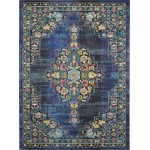 Nourison Passionate PST01 Area Rug, Navy, 8'9" x 11'9"