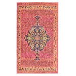 Nourison Passionate PST01 Area Rug, Pink/Flame, 2'2" x 3'9"