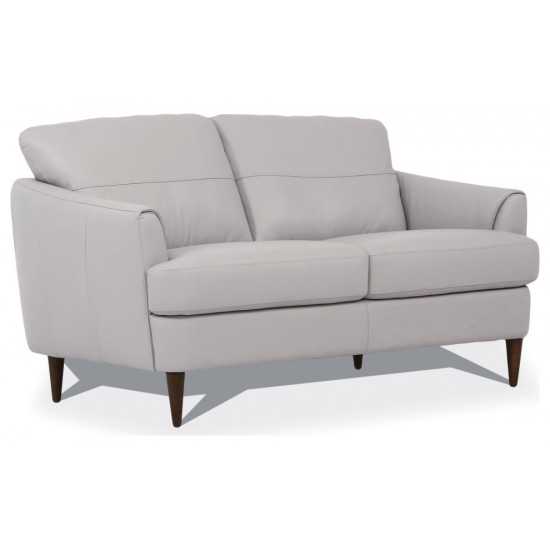 ACME Helena Loveseat, Pearl Gray Leather