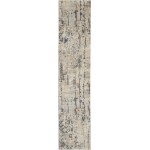 Nourison Quarry QUA01 Runner Rug, Beige/Grey, 2'2" x 12'