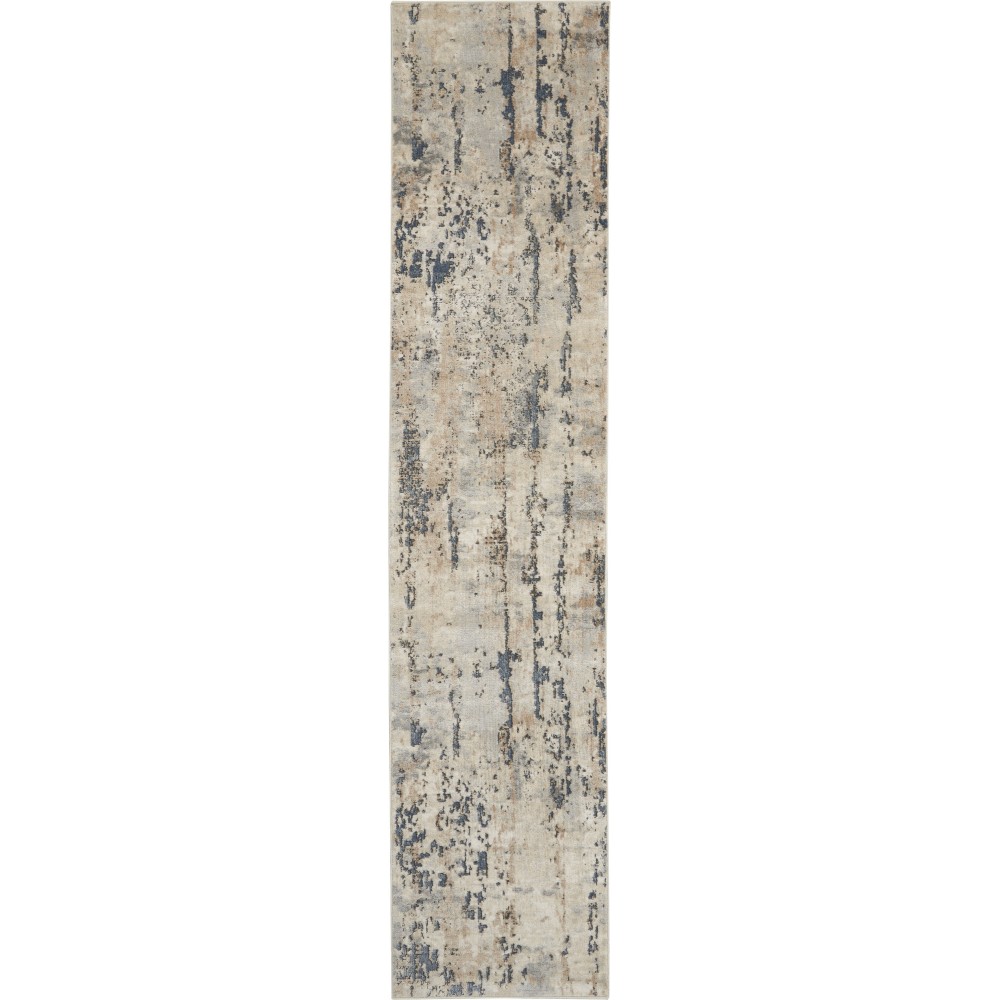 Nourison Quarry QUA01 Runner Rug, Beige/Grey, 2'2" x 12'