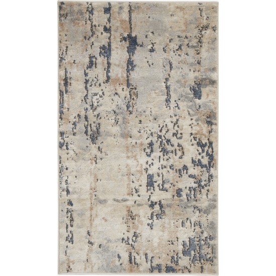 Nourison Quarry QUA01 Area Rug, Beige/Grey, 2'2" x 3'9"