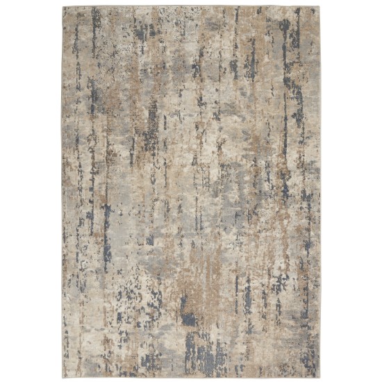 Nourison Quarry QUA01 Area Rug, Beige/Grey, 3'9" x 5'9"