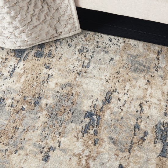 Nourison Quarry QUA01 Area Rug, Beige/Grey, 5'3" x 7'3"