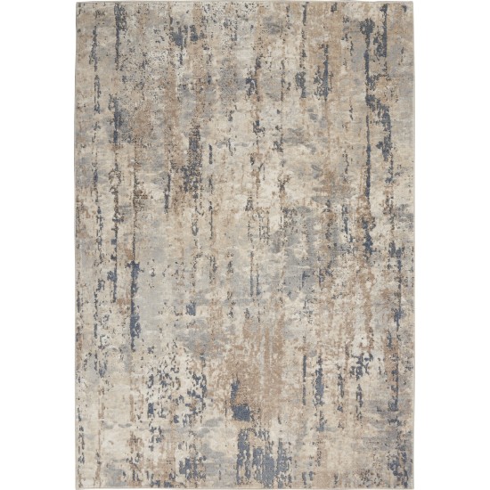 Nourison Quarry QUA01 Area Rug, Beige/Grey, 6' x 9'