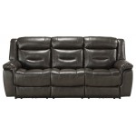 ACME Imogen Sofa (Power Motion), Gray Leather-Aire