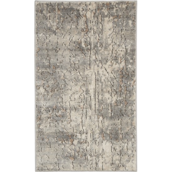 Nourison Quarry QUA03 Area Rug, Beige/Grey, 2'2" x 3'9"