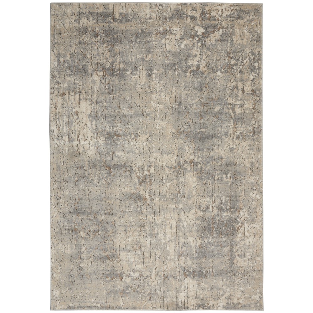 Nourison Quarry QUA03 Area Rug, Beige/Grey, 3'9" x 5'9"