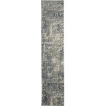 Nourison Quarry QUA04 Runner Rug, Grey/Beige, 2'2" x 10'