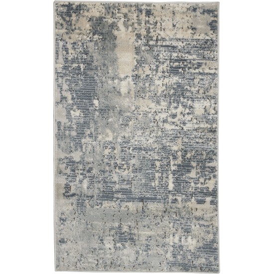 Nourison Quarry QUA04 Area Rug, Grey/Beige, 2'2" x 3'9"