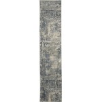 Nourison Quarry QUA04 Runner Rug, Grey/Beige, 2'2" x 7'6"