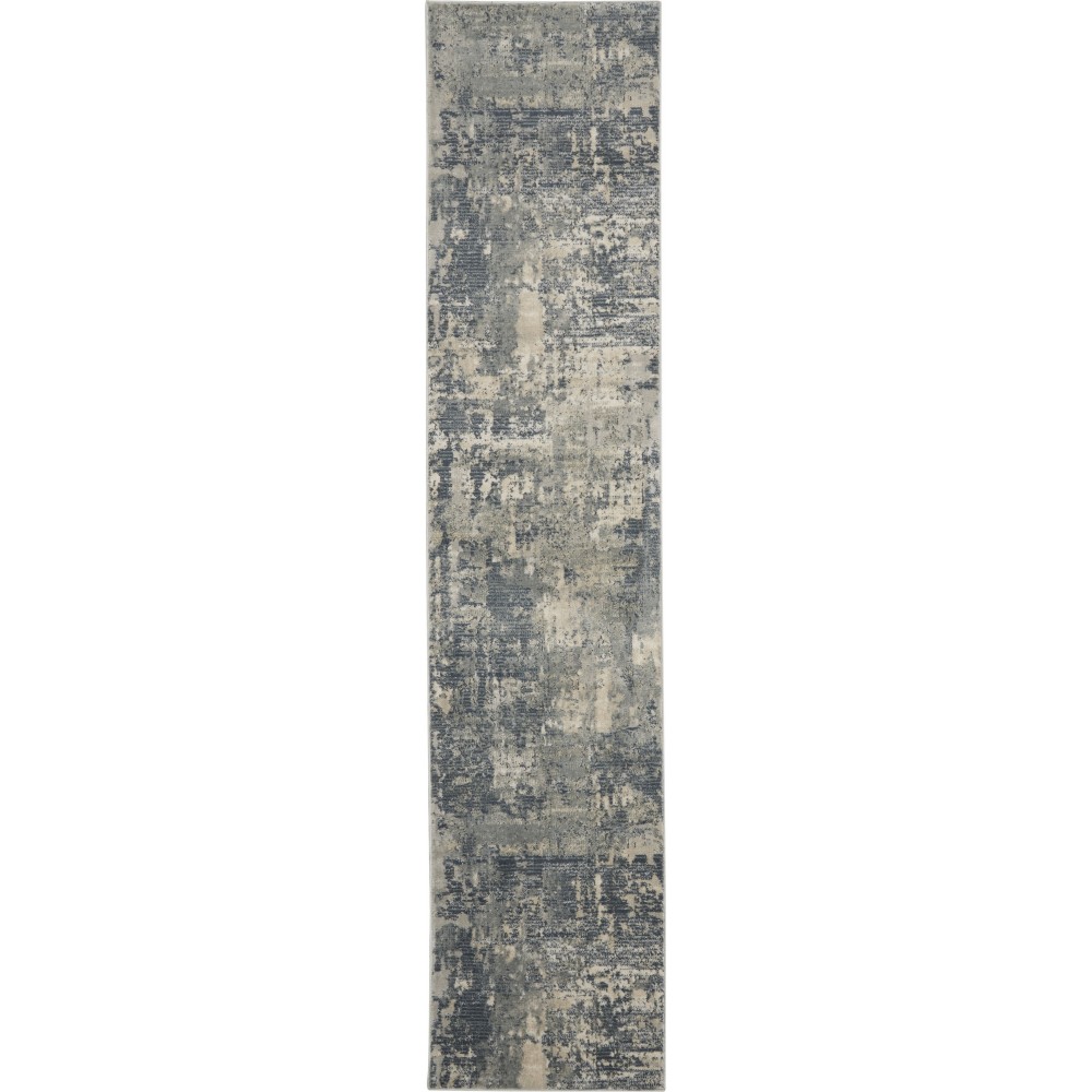 Nourison Quarry QUA04 Runner Rug, Grey/Beige, 2'2" x 7'6"