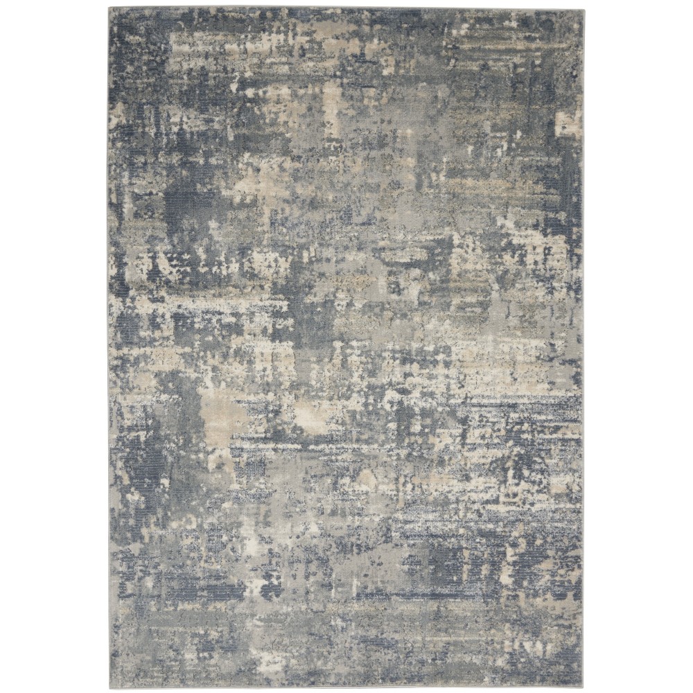 Nourison Quarry QUA04 Area Rug, Grey/Beige, 3'9" x 5'9"