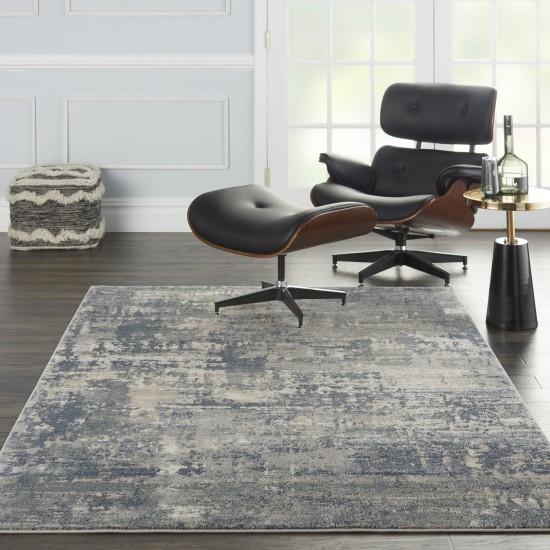 Nourison Quarry QUA04 Area Rug, Grey/Beige, 3'9" x 5'9"