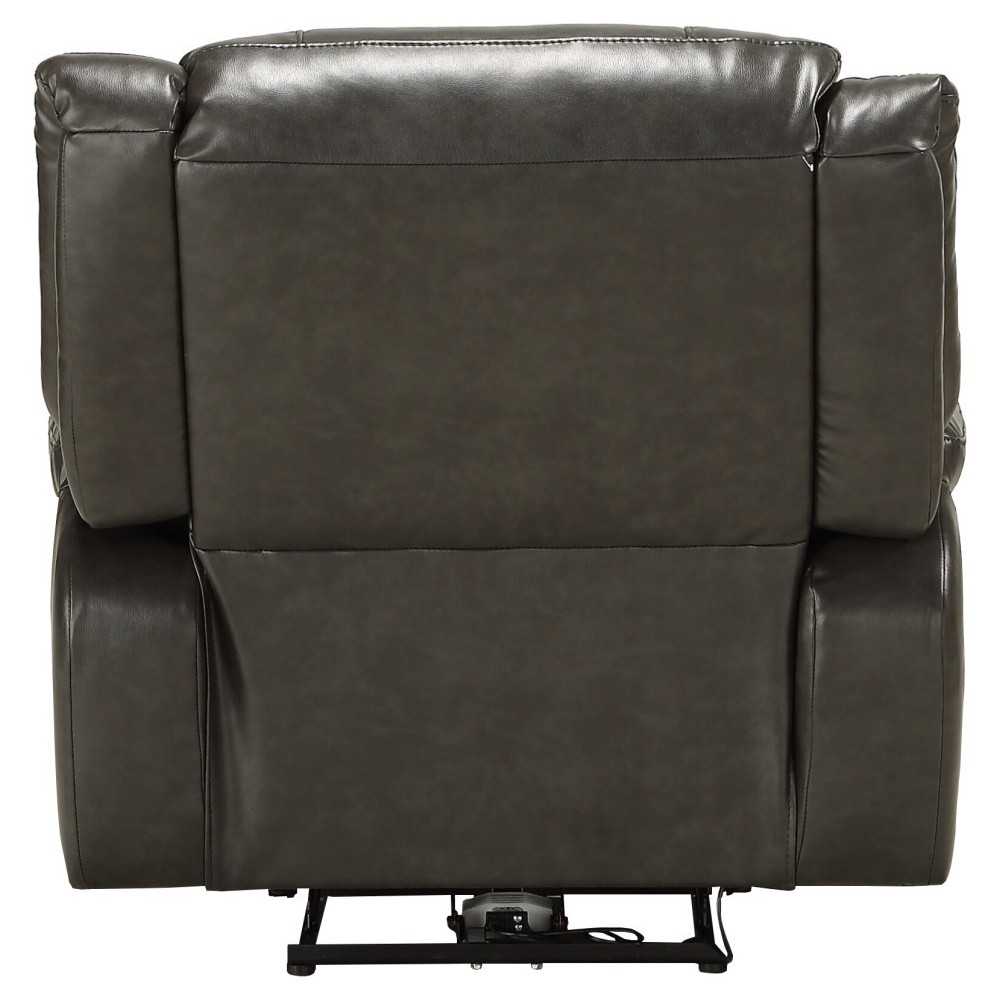 ACME Imogen Recliner (Power Motion), Gray Leather-Aire
