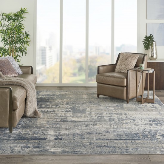 Nourison Quarry QUA04 Area Rug, Grey/Beige, 6'7" x 9'6"