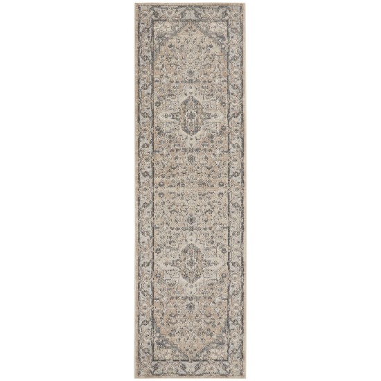 Nourison Quarry QUA05 Runner Rug, Beige/Grey, 2'2" x 7'6"