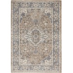 Nourison Quarry QUA05 Area Rug, Beige/Grey, 5'3" x 7'3"