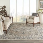 Nourison Quarry QUA05 Area Rug, Beige/Grey, 7' x 10'