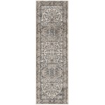 Nourison Quarry QUA05 Runner Rug, Ivory/Grey, 2'2" x 7'6"