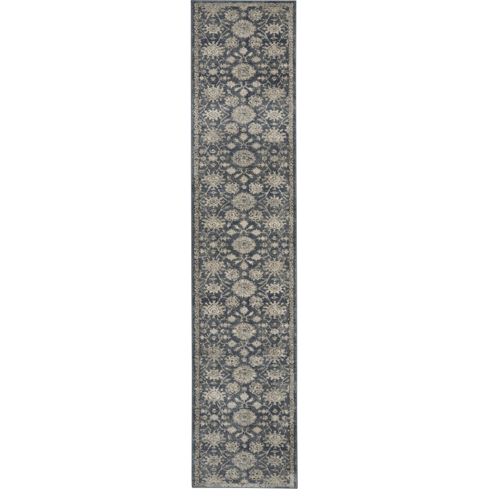 Nourison Quarry QUA06 Runner Rug, Blue/Beige, 2'2" x 10' Nourison Quarry QUA06 Runner Rug, Blue/Beige, 2'2" x 10'