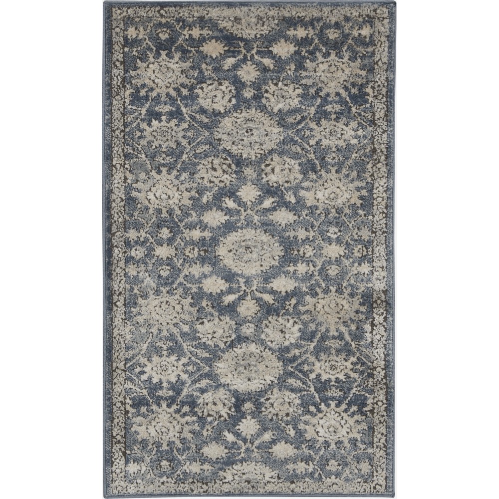 Nourison Quarry QUA06 Area Rug, Blue/Beige, 2'2" x 3'9" Nourison Quarry QUA06 Area Rug, Blue/Beige, 2'2" x 3'9"