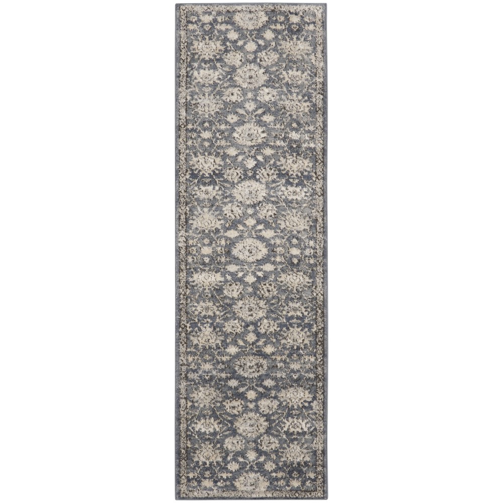 Nourison Quarry QUA06 Runner Rug, Blue/Beige, 2'2" x 7'6"